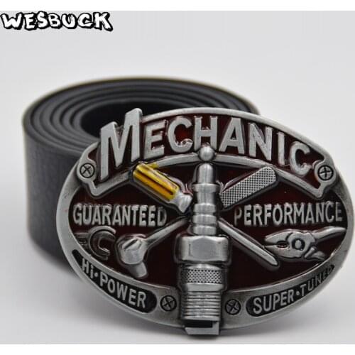 5 PCS MOQ WesBuck Brand Zinc Alloy Belt Buckle For Men Carpenter Mechanic Cowboy and Cowgirl Metal Tool Western Buckles