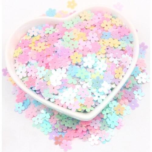 6MM Flat Plum Blossom Pvc Sequins Wedding Confetti DIY Sewing Nail Art Jewelry Party Decoration Accessories