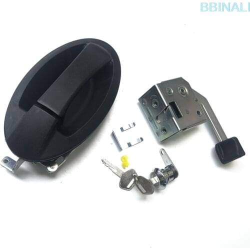 For KOMATSU PC 56-7/60-8/70-8 cab door lock assembly lock block outside handle lock cylinder excavator accessories