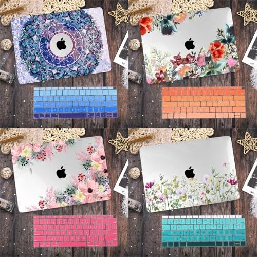 New airrve Printed Plastic Case for Macbook Air 11 12 13 A2179 A1932 2020 Pro 13 A2251 A2289 15 16 Touch Bar A1706 A2159 A1707
