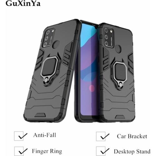 Phone Case Honor 9A Cases Luxury Armor Magnetic Ring Cover Honor 9A Fundas For Huawei Honor Play 9A Funda MOA-AL00 MOA-AL20