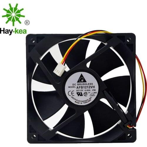 For delta AFB1212VH-BL3V AFB1212VH-F00 AFB1212VH 12025 12V 0.60A 2/3/4 Wire Leads dedicated fan for 120*120*25mm