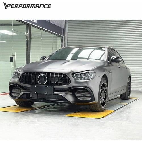 E class W213 upgrade e63 body kit W213 E400 E550 E63 sport auto front bumper rear diffuser car front bumper grille facelift kit