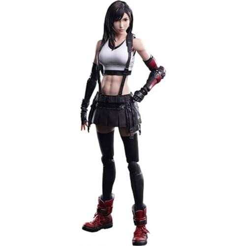 Anime Game FF VII Tifa Lockhart Action Figure Collection Play Arts Kai Figurine PVC Cloud Strife Hot Kids Toy Model Playarts
