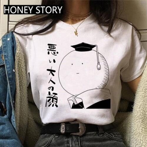 Unisex Fashion Casual Short Sleeve Tops Tee Japanese Anime Assassination Classroom T-Shirt Women Funny Cartoon Harajuku Tshirt