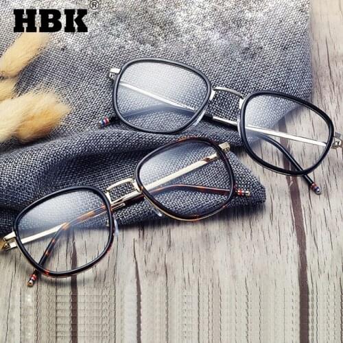 HBK Big Frame Square Optical Anti-blue Light Glasses Frame Oversized Computer Clear Myopia Eyewear Frame For Women Men