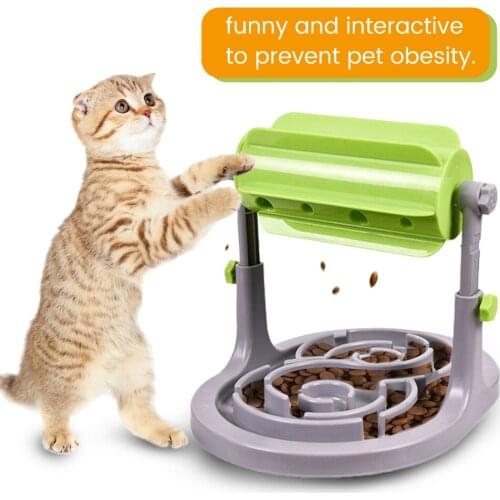 Interactive Slow Food Dog Toys Food Feeder Educational Dog Puzzle Toys Training Game Toy Anti Choke Slower Treated Feeder Bowl