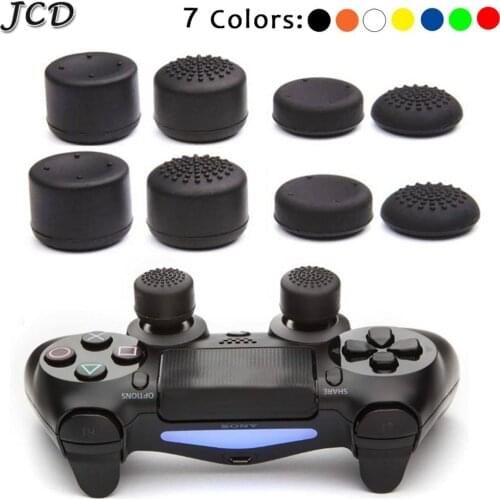 JCD 8pcs Gamepad Thumbstick Joystick Grip Caps Higher Stick Cover For Sony PlayStation Dualshock 4 PS4 Controller PS4 Slim Pro