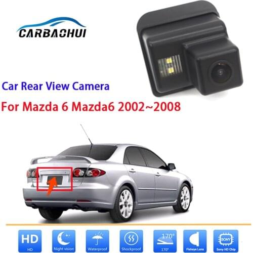 Rear View Camera For Mazda 6 Mazda6 2002 2003 2004 2005 2006 2007 2008 CCD HD Night Vision Waterproof Reversing Parking Camera