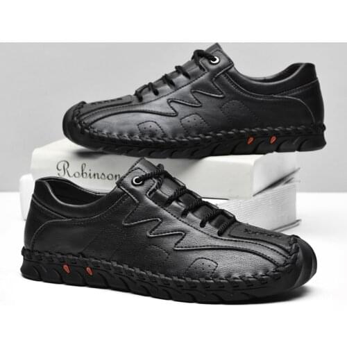 Handmade Classic men leather shoes Business men oxfords shoes Fashion Sneakers Men Shoes Big Size 47 48