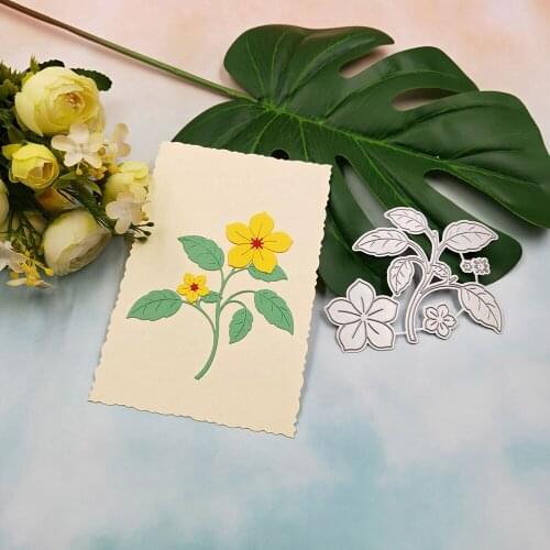 Beautiful Leaves Flowers Metal Cutting Dies Stencil DIY Scrapbooking Album Cards Decor Craft Embossing Die Cut Handmade Tools