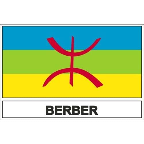Creative Sticker Flag Berbers Kabyle for Motorcycle Laptop car RV SUV Wall Stickers