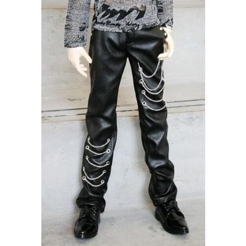 [wamami] 77 Black Leather Trousers/Pants SD17 DZ70 70cm BJD Dollfie