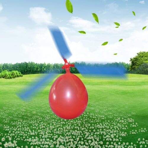 Hot! Balloon Helicopter Environmental Creative Toys Balloon Aircraft Propeller Kids Traditional Classic Flying Toys New Sale