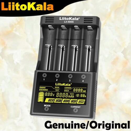 Liitokala Lii-500 Lii-500S LCD 18650 Battery Charger 3.7V 18350 18500 21700 25500 26650 AA AAA NiMH lithium battery Charger