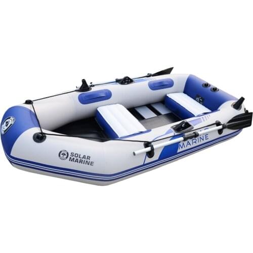 3 Person 230cm Inflatable Rowing Boat High Quality PVC Kayak Canoe Raft Dinghy Hovercraft Fishing Diving Ship Board Bottom