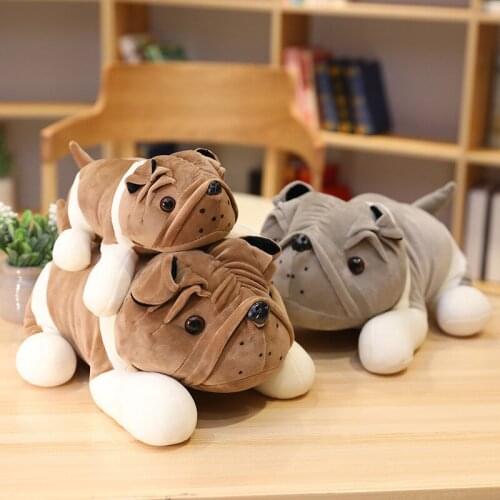 New 25-52cm Cute Shar Pei Dog Plush Toy Stuffed Soft Animal Dog Pillow Christmas Gift for Kids Kawaii Valentine Present