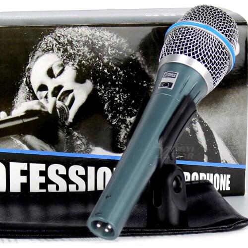 BETA87 Professional Handheld Dynamic Wired Microphone For Computer BETA 87C 87 Studio Mic Microfone Karaoke Mixer DJ Amplifier