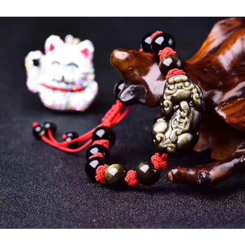 Gold Obsidian Bracelet with Gold Obsidian Bead Jade Bracelet Jade Jewelry Lovers Jewelry