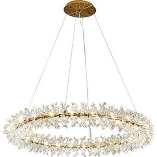 Luxury Chandelier for living Room Crystal Chandeliers Lighting Gold/ Chrome Polished Steel Design Modern LED Chandelier
