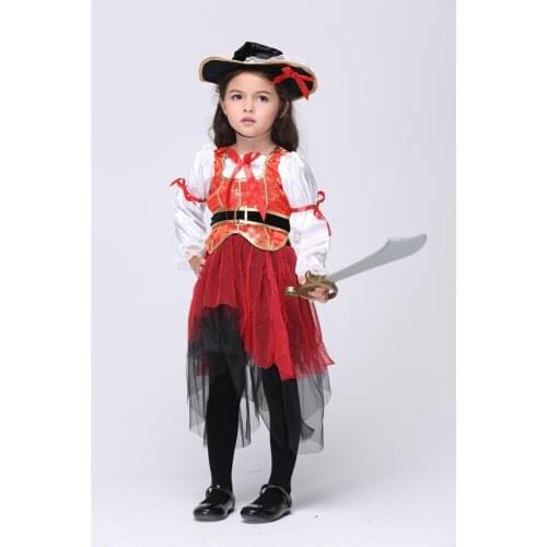 Shanghai Story Fantasia cosplay Pirate Captain Halloween Christmas party costume suits stage performance suits carnival costume