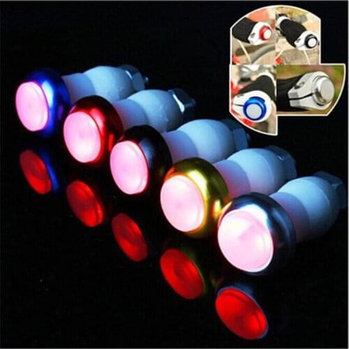 2pcs Bicycle Handlebar Turn Signal Lights Night Riding Safety Bike Warn Adjustable Aluminum Alloy Led Lights Handlebar Lights