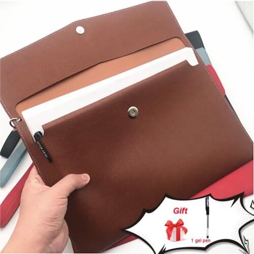 Oxford cloth leather document bag a4 fire protection subject classification drawing test paper case data file bag file holder