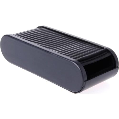 Universal Auto Car Coins Holder Organizer Flexible Cover Storage Container Box Unique small shape ABS Black put coins