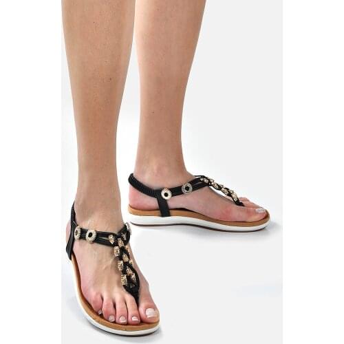 Women Summer Wedge Sandals Female Open Toe Floral Black Platform Bohemia High Heel Sandals Fashion Ankle Strap Ladies Shoes