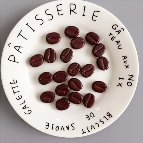 10pcs/lot Cute Coffee Bean Magnetic Fridge Magnets Imitation Food Photo Stickers Message Stickers Home Kitchen Decoration