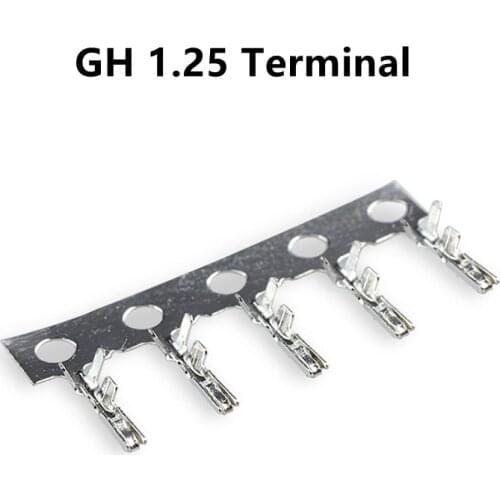 100pcs MICRO JST GH1.25/1.27 1.25MM Pitch with Lock Terminal Connector