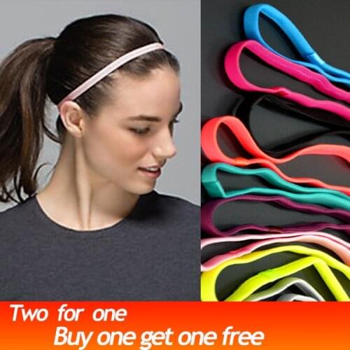 2pcs Elastic Headbands Soft Stretchy Headband Hair Accessories Hair Band for Mens Women Sweatbands Football Yoga Pure Hair Bands
