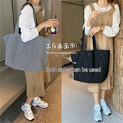 Large Tutorial Bags Both Sides Can Be Used Fashion And Lovely For Young People Shopping Bag School Supplies Kawaii Gift