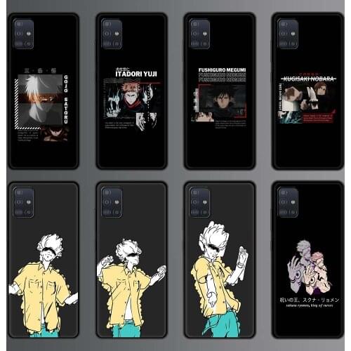 Japan Anime Jujutsu Kaisen Phone Case for Samsung Galaxy A51 A71 A21S A12 A11 A31 A52 A41 A32 5G A72 A02S Silicon Back Cover