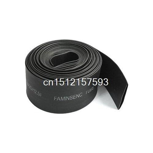 Black Heat Shrinkable Tubing Shrink Tube 25mm 12.5mm 10 Meters 600V 125C