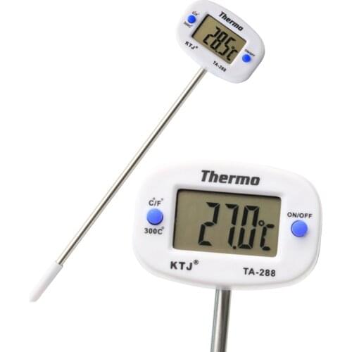 180" Rotation Digital Food Thermometer Oven Meat Probe BBQ Cooking Chocolate Water Oil Kitchen Thermometer Tool
