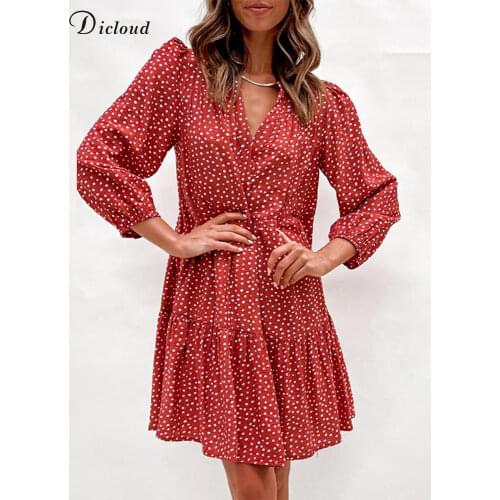 DICLOUD Fashionable Shirt Dresses