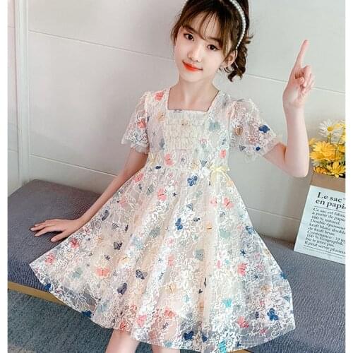 Toddler Girl Outfits Girls Dress Summer Short-sleeved Dress Skirt Princess Dress Flower Girl Dresses Party Dresses for Girls