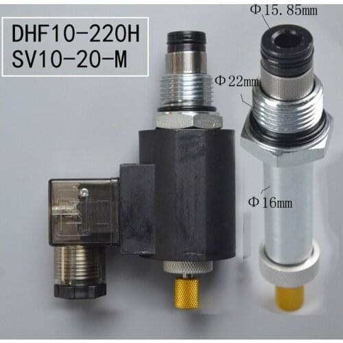 Two-position Two Normally Closed Threaded Hydraulic Valve Cartridge Solenoid Valve DHF10-220H SV10-20M