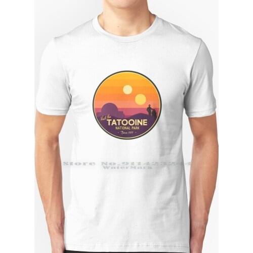 Visit Tatooine T Shirt 100% Pure Cotton Sea Tatooine National Park Luke Skywalker Princess Leia Han Solo R2d2 C3po Boba Fett