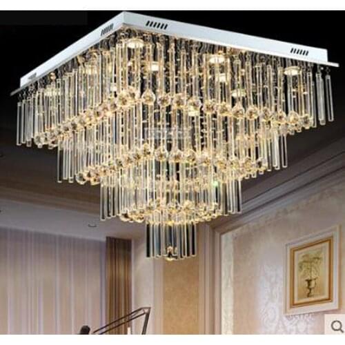 Crystal lamp chandelier living room lighting atmosphere LED bedroom lamp creative personality lobby restaurant lighting modern