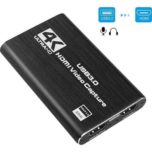HDMI Video Capture Card 4K Sn Record USB3.0 1080P 60FPS Game Capture Device
