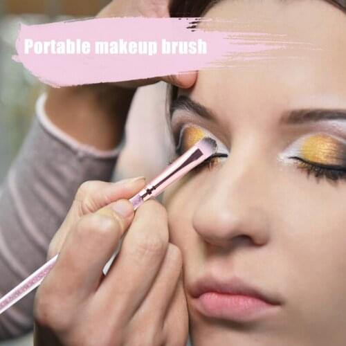 Makeup Brush Single Eyebrow Brush Oblique Blade Thin Eyeliner Brush Eye Shadow Nose Side Shadow Brush Portable Make Up Tool