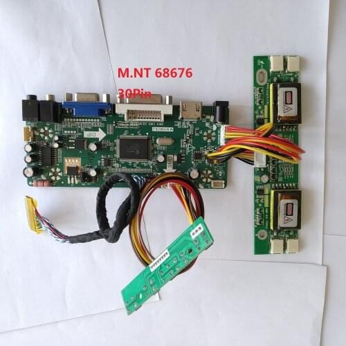 Kit for M220EW01 V4 Monitor Screen Controller board DIY M.NT68676 22" LVDS 4 lamps 1680X1050 DVI VGA Driver HDMI 30pin