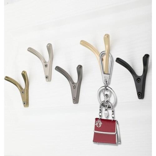 Nordic Black Decoration Coat Hook Gold Wall Single Hook Porch Living Room Wardrobe Clothing Furniture Decoration Hanging