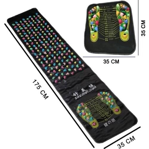 Foot Massage Mat Acupuncture Cobblestone Home Comfortable Foot Massage Reflexology Cushion Relax Body Pain Relief Health Care