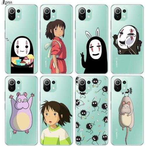 Spirited Away No Face man Soft Silicone Cover For Xiaomi Mi Note 11 11i 10i 10T 10 9T 9 SE Lite Pro Ultra Phone Case