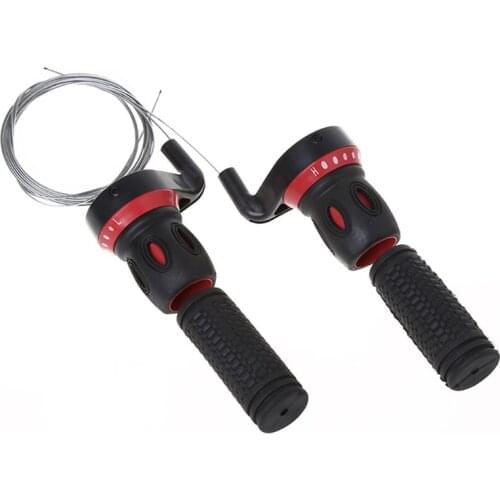 New 1 Pair Derailleur Grips Bicycle Lever Transmission Twist Grip Speed Change MTB Bike Compatible Cycling Gear Shifter Travel