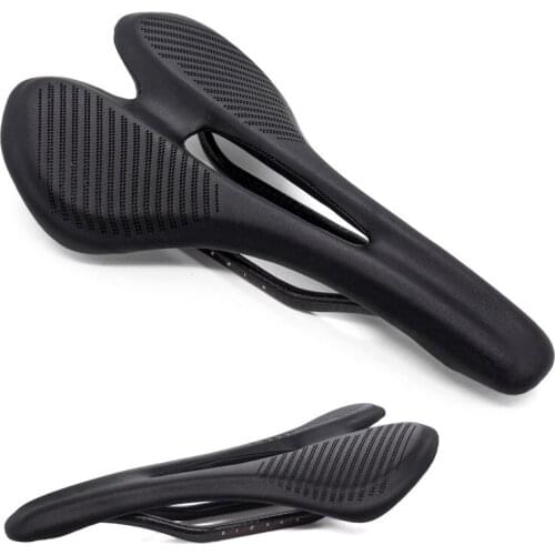 2019 new Carbon Fiber Road Mtb Saddle Use 3k T700 Carbon Material Pads Super Light Leather Cushions Ride Bicycles Seat
