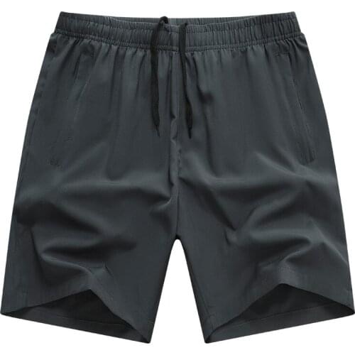 Solid Men Shorts Casual Drawstring Waist Summer Short Pants for Men Work Pants with Pocket 2021 High Quality Daliy Men Shorts